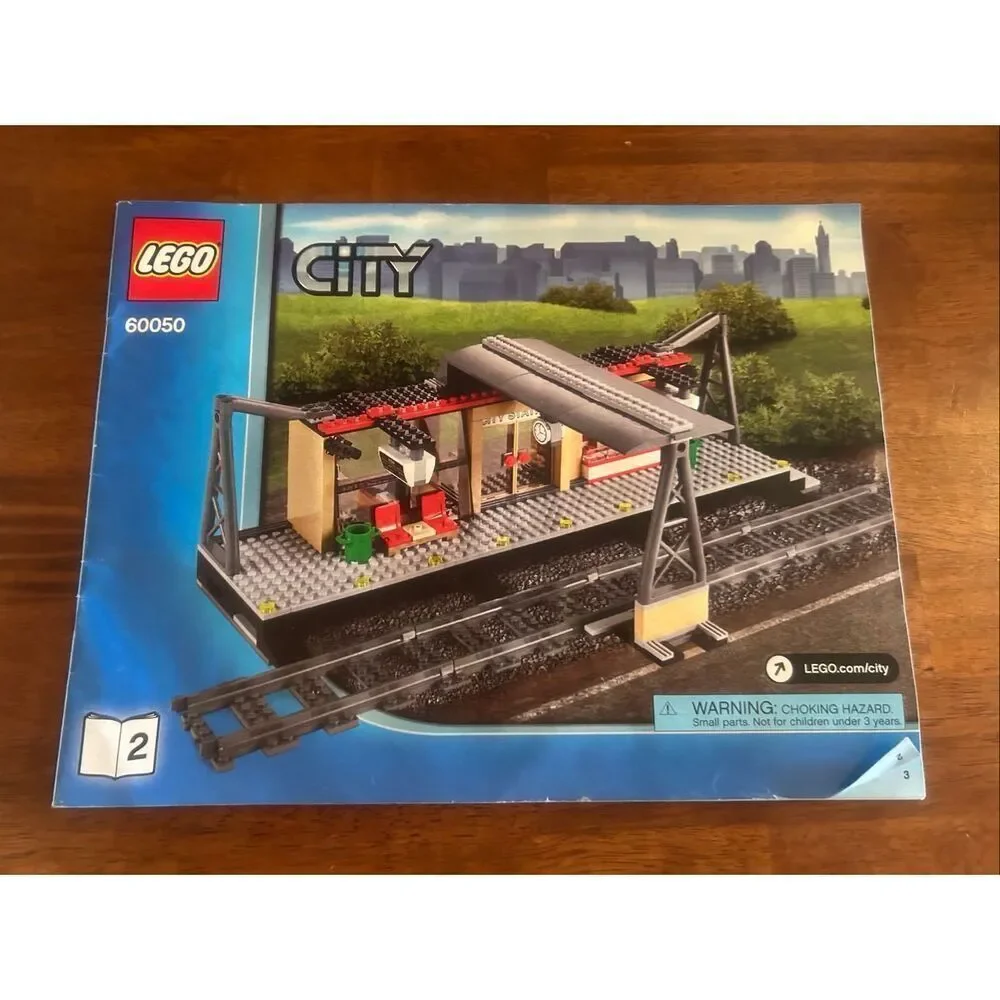 LEGO City Train Station #60050 Instruction Manual Only 1,2,3 (6004)